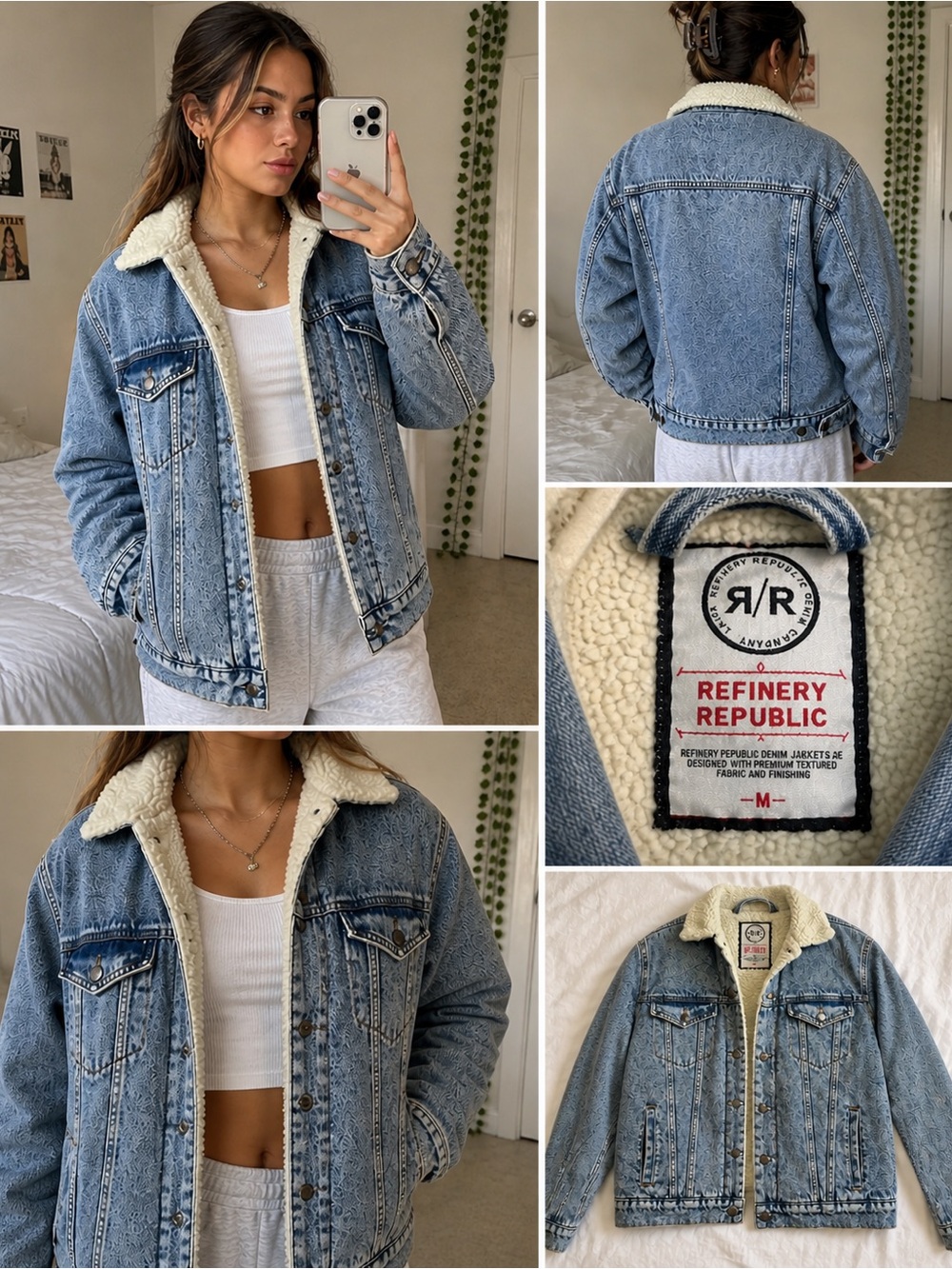 Refinery Republic Sherpa Denim Jacket 🧊 Vintage